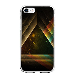 Чехол iPhone 7/8 матовый Pink Phloyd: Triangle, цвет: 3D-белый