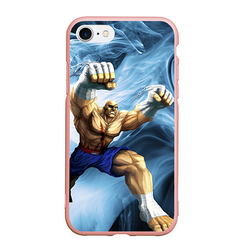 Чехол iPhone 7/8 матовый Muay Thai Rage / 3D-Светло-розовый – фото 1