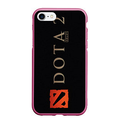 Чехол iPhone 7/8 матовый Dota 2: Valve, цвет: 3D-малиновый