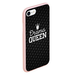Чехол iPhone 7/8 матовый Drama queen, цвет: 3D-светло-розовый — фото 2