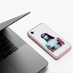 Чехол iPhone 7/8 матовый Placebo Meds, цвет: 3D-светло-розовый — фото 2