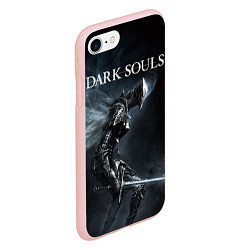 Чехол iPhone 7/8 матовый Dark Souls, цвет: 3D-светло-розовый — фото 2