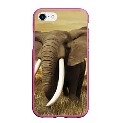 Чехол iPhone 7/8 матовый Могучий слон
