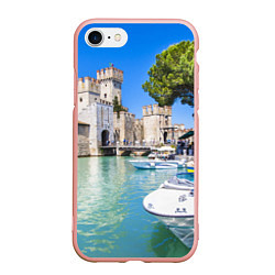 Чехол iPhone 7/8 матовый Италия, цвет: 3D-светло-розовый