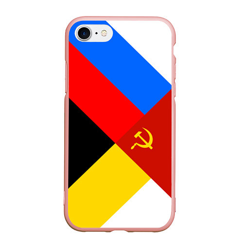 Чехол iPhone 7/8 матовый Вечная Россия / 3D-Светло-розовый – фото 1