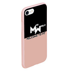 Чехол iPhone 7/8 матовый Безумный мир, цвет: 3D-светло-розовый — фото 2