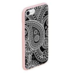 Чехол iPhone 7/8 матовый Paisley, цвет: 3D-светло-розовый — фото 2