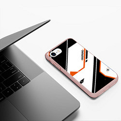 Чехол iPhone 7/8 матовый CS:GO Asiimov P250 Style, цвет: 3D-светло-розовый — фото 2