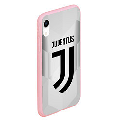 Чехол iPhone XR матовый FC Juventus: Silver Original, цвет: 3D-баблгам — фото 2