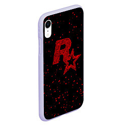 Чехол iPhone XR матовый Rockstar Red цвета 3D-светло-сиреневый — фото 2