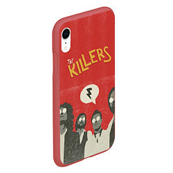 Чехол iPhone XR матовый The Killers, цвет: 3D-красный — фото 2