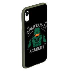 Чехол iPhone XR матовый Spartan - 2 Academy, цвет: 3D-темно-зеленый — фото 2