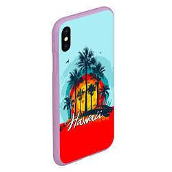 Чехол iPhone XS Max матовый HAWAII 6, цвет: 3D-сиреневый — фото 2