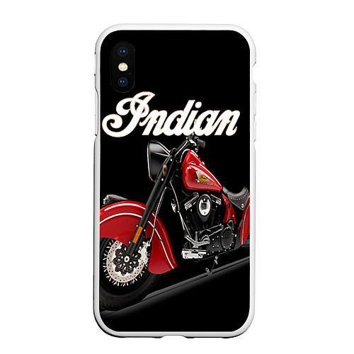 Чехол iPhone XS Max матовый Indian 2 / 3D-Белый – фото 1