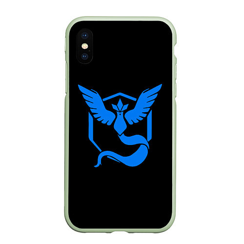 Чехол iPhone XS Max матовый Pokemon Blue Team / 3D-Салатовый – фото 1
