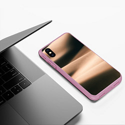 Чехол iPhone XS Max матовый Барханы, цвет: 3D-розовый — фото 2
