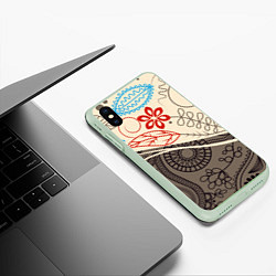 Чехол iPhone XS Max матовый Прованс, цвет: 3D-салатовый — фото 2