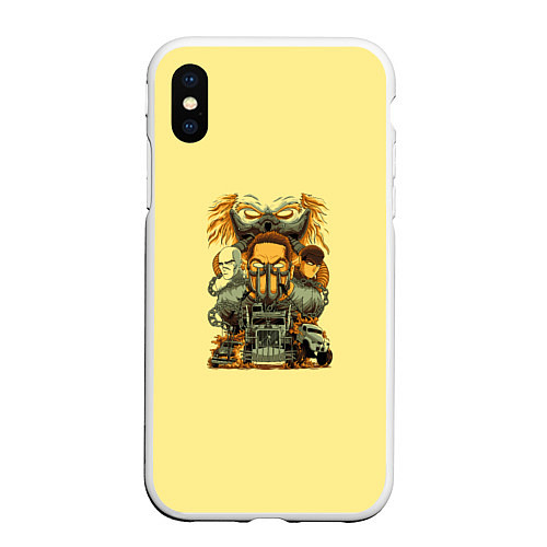 Чехол iPhone XS Max матовый Mad Max / 3D-Белый – фото 1