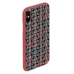 Чехол iPhone XS Max матовый 30 STM: Symbol Pattern, цвет: 3D-красный — фото 2