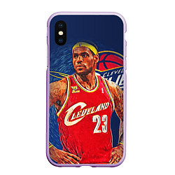 Чехол iPhone XS Max матовый LeBron 23: Cleveland