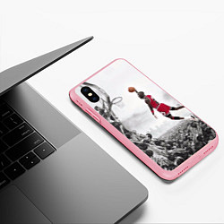 Чехол iPhone XS Max матовый Michael Jordan NBA, цвет: 3D-баблгам — фото 2