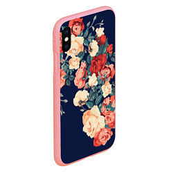 Чехол iPhone XS Max матовый Fashion flowers, цвет: 3D-баблгам — фото 2