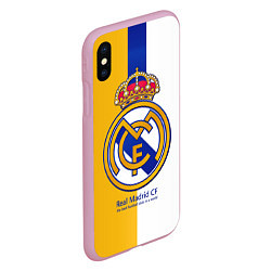 Чехол iPhone XS Max матовый Real Madrid CF, цвет: 3D-розовый — фото 2