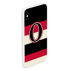 Чехол iPhone XS Max матовый Ottawa Senators O, цвет: 3D-белый — фото 2