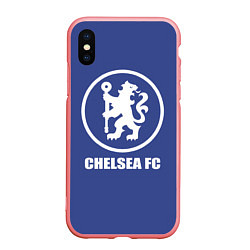 Чехол iPhone XS Max матовый Chelsea FC, цвет: 3D-баблгам