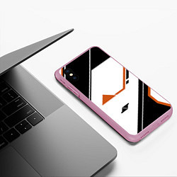 Чехол iPhone XS Max матовый CS:GO Asiimov P250 Style, цвет: 3D-розовый — фото 2