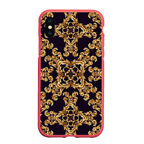 Чехол iPhone XS Max матовый Style / 3D-Красный – фото 1