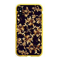 Чехол iPhone XS Max матовый Style, цвет: 3D-желтый