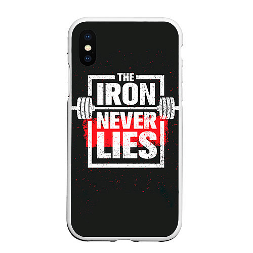 Чехол iPhone XS Max матовый The iron never lies / 3D-Белый – фото 1