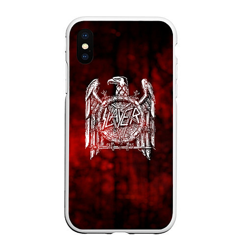 Чехол iPhone XS Max матовый Slayer: Blooded Eagle / 3D-Белый – фото 1