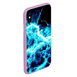 Чехол iPhone XS Max матовый Energy, цвет: 3D-сиреневый — фото 2