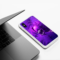 Чехол iPhone XS Max матовый Bane Purple, цвет: 3D-белый — фото 2