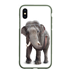 Чехол iPhone XS Max матовый Большой слон