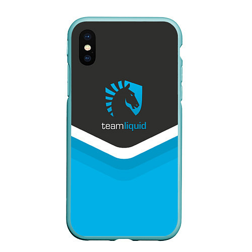 Чехол iPhone XS Max матовый Team Liquid Uniform / 3D-Мятный – фото 1