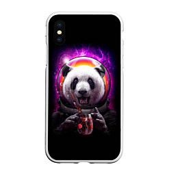 Чехол iPhone XS Max матовый Panda Cosmonaut