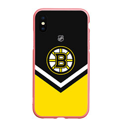 Чехол iPhone XS Max матовый NHL: Boston Bruins