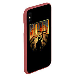 Чехол iPhone XS Max матовый Zombie Boom, цвет: 3D-красный — фото 2