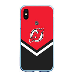 Чехол iPhone XS Max матовый NHL: New Jersey Devils