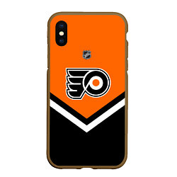 Чехол iPhone XS Max матовый NHL: Philadelphia Flyers