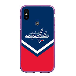 Чехол iPhone XS Max матовый NHL: Washington Capitals