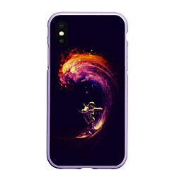 Чехол iPhone XS Max матовый Космический серфинг