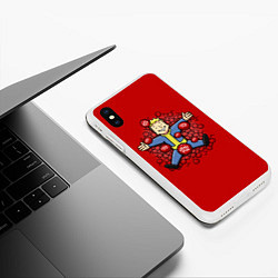 Чехол iPhone XS Max матовый Nuka Cola Paradise, цвет: 3D-белый — фото 2