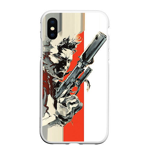 Чехол iPhone XS Max матовый Metal gear solid 3 / 3D-Белый – фото 1