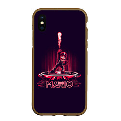 Чехол iPhone XS Max матовый Mario Tron