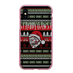 Чехол iPhone XS Max матовый Freddy Christmas