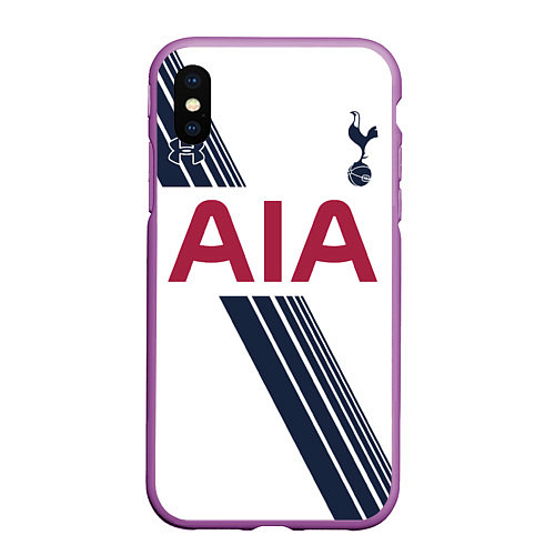 Чехол iPhone XS Max матовый Tottenham Hotspur: AIA / 3D-Фиолетовый – фото 1